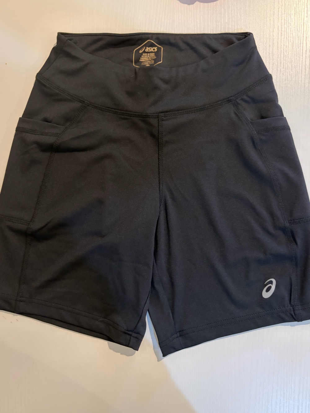 ASICS Black Athletic Shorts with Side Pockets